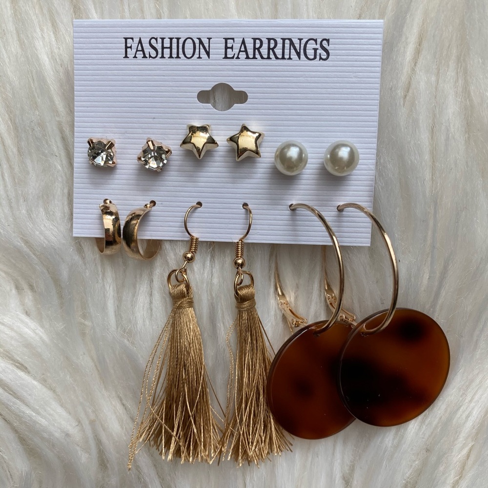 Six pair earring set